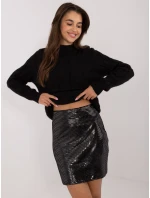 Sukně BA SD 2607.98 černá a stříbrná