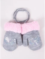 YOCLUB Rukavice RED-0111G Dětské kožešinové flitry