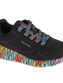 Skechers Uno Lite – Subtle Love 314088L-BKMT Černé 31