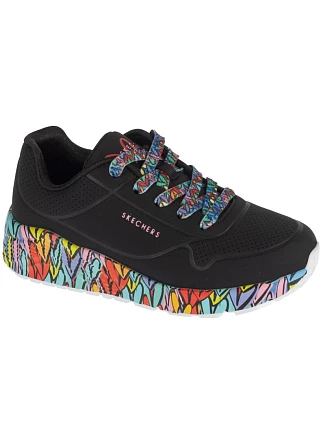 Skechers Uno Lite – Subtle Love 314088L-BKMT Černé 31