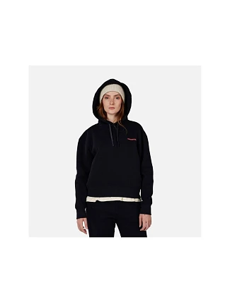 Dámská mikina ROSSIGNOL W WATERFALL H RELAX SWEATSHIRT černá dámská