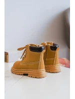 Dětské Trapery Botky Na Zip Camel Bansi Dětské Trapery Botky Na Zip Camel Bansi