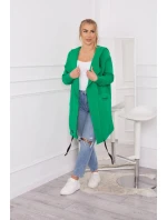 Zateplená mikina s kapucí 21622 zelená - Kesi