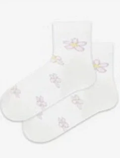 TENKÉ PONOŽKY BARVA 6-11 LET DÍVKY BÍLÉ 30-32