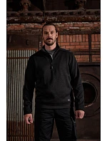 Daiber JN 864 Pánská pracovní fleece bunda 1/2 zip - Strong 02.0864 royal melange/navy Daiber JN 864 Pánská pracovní fleece bunda 1/2 zip - Strong 02.0864 royal melange/navy
