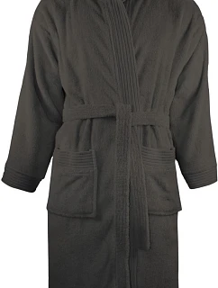 The One Towelling Bathrobe hooded Župan s kapucí 48.1021 anthracite