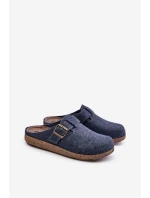 Pánské Pantofle S Přezkou Preventivní Pantofle Inblu Tmavě Modré MT000012