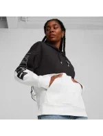 Dámská mikina s kapucí 676023 01 Černá s bílou - Puma Dámská mikina s kapucí 676023 01 Černá s bílou - Puma