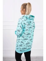 Mikina s nápisem mint