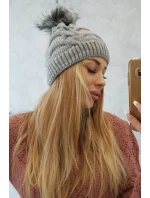 Fleecová čepice Ela K242 světle šedá Fleecová čepice Ela K242 světle šedá