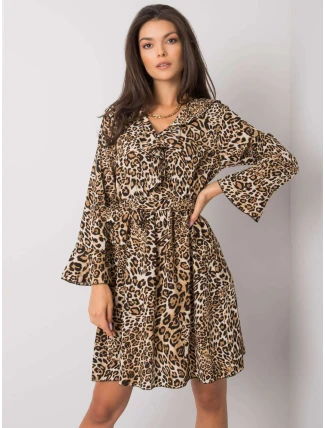 Šaty DHJ SK 13891B 2.72P černá a béžová