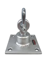 Otočný háček na zavěšení tašky stříbrný Ho-1