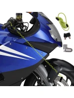 ZÁMEK BRZDOVÉHO KOTOUČE S LANKEM PŘIPOMÍNAJÍCÍM DUNLOP BLACK ZÁMEK BRZDOVÉHO KOTOUČE S LANKEM PŘIPOMÍNAJÍCÍM DUNLOP BLACK