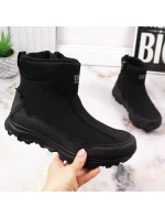 DK Jr DK58A nepromokavé zateplené sněhové boty černé