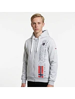 Geographical Norway Fogora DB 100 M WZ3066H/GN-Síťovaná šedá mikina