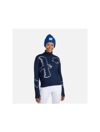 Rossignol W Jcc Roll Neck Sweater modrá