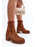 Dámské botky na podpatku Camel Argastis