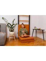 SKLÁDACÍ GYMNASTICKÁ MATRACE HNĚDÁ 180CM BENCHK SKLÁDACÍ GYMNASTICKÁ MATRACE HNĚDÁ 180CM BENCHK