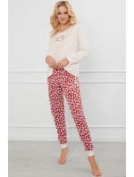 Italská móda Evora long length sp. barva:ecru/print