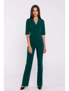 S377 Kombinéza Peplum - zelená