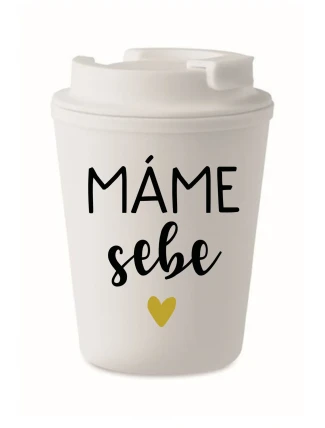 MÁME SEBE - bílý termohrnek 300 ml