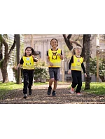 Korntex FUN Dětská bezpečnostní vesta 76.FUNY hi vis yellow/lion Korntex FUN Dětská bezpečnostní vesta 76.FUNY hi vis yellow/lion