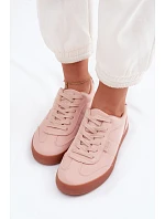 Dámské tenisky z textilu Big Star TT274359 Růžové