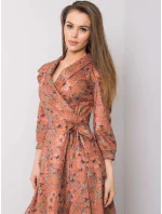 Šaty LK SK 508381.85P tmavě oranžové Šaty LK SK 508381.85P tmavě oranžové