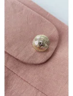 B265 Sukně s vysokým pasem - růžová