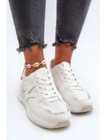 Dámské tenisky vyrobené z eko kůže bílé Kaimans Dámské tenisky vyrobené z eko kůže bílé Kaimans