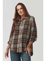 Košile s dlouhým rukávem model 219733 Makadamia Košile s dlouhým rukávem model 219733 Makadamia