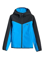 Chlapecká softshellová bunda 4F M477 modrá 4FJWSS26TSOFM477 33S