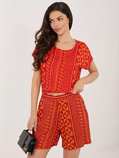 Šortky D73771M62489KD oranžová