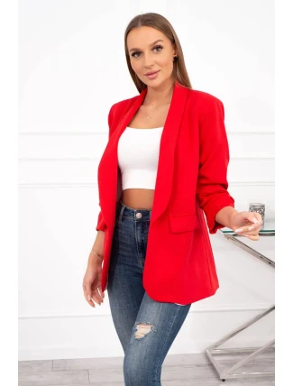 Elegantní dámské sako Lapels červené - Koucla Elegantní dámské sako Lapels červené - Koucla