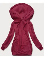 Dámská klokaní mikina ve vínové bordó barvě (YS10003-21) Dámská klokaní mikina ve vínové bordó barvě (YS10003-21)
