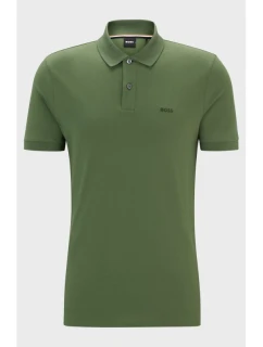 Pánská polokošile BOSS Pallas Open Green regular fit zelená (50468301-381)