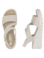 Dámské lila sandály na platformě Rieker 67410-62