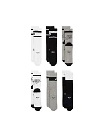 Ponožky Nike Everyday Cush Crew Youth 6PR bílé, šedé, černé CK7302 901 Ponožky Nike Everyday Cush Crew Youth 6PR bílé, šedé, černé CK7302 901