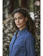 Tee Jays TJ 4005 Denim halenka s dlouhým rukávem 18.4005 black denim