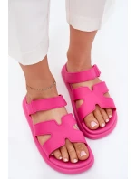 Dámské Gumové Pantofle S Páskem Fuchsie Tavirae