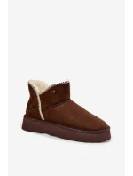 Dámské sněhule Wrangler na platformě – čokoládová