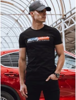 Pánské černé tričko FashionStreet RX5543