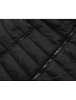 Lehká černá dámská prošívaná bunda (20311-392)