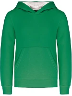Kariban K 453 Dětská kontrastní mikina s kapucí 20.K453 light kelly green/white Kariban K 453 Dětská kontrastní mikina s kapucí 20.K453 light kelly green/white