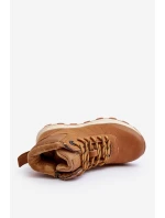 Dětské zateplené trekové boty Trapery Camel Big Star MM374202