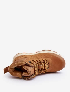 Dětské zateplené trekové boty Trapery Camel Big Star MM374202