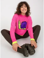 Dámský svetr EM SW 1027 01 růžový