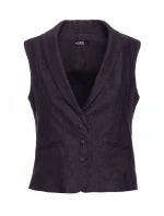 M859 Džínová vesta - grafitová