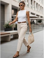 Dámský top bez rukávů basic white FashionStreet RY2917