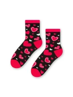 Dámské ponožky Steven art.136 Srdce